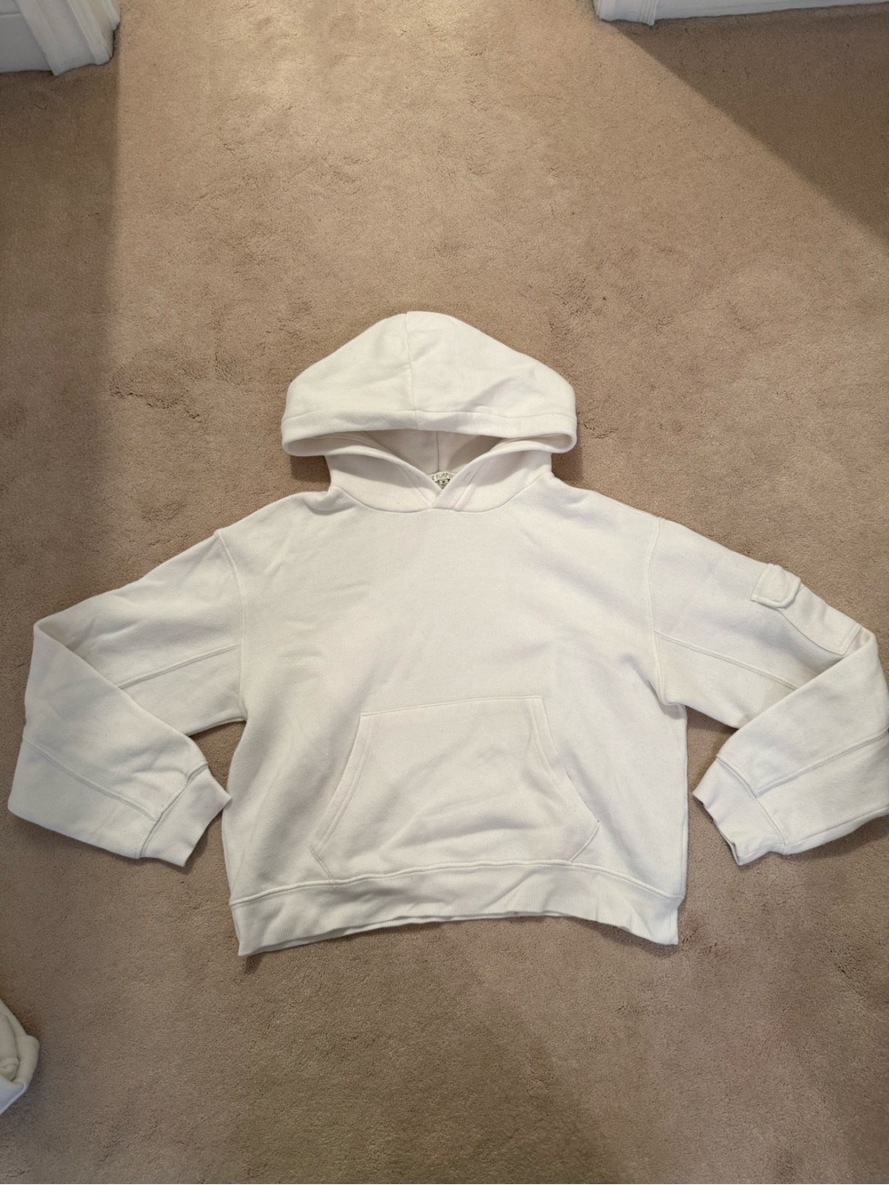 Z Supply Ivory Pullover Hoodie
